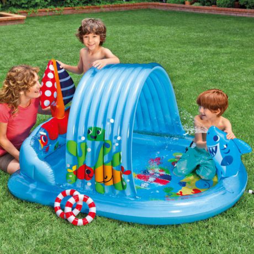 NEW Intex Shark Play Center with Built-In Sprayer